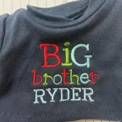 Custom embroidered big brother baby shirt